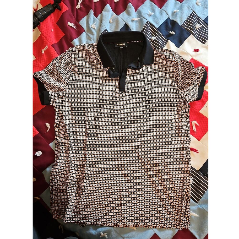 Large Express brand men's polo shirt - excellent pre-owned